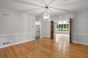 Formal Dining Room with View to Living Room