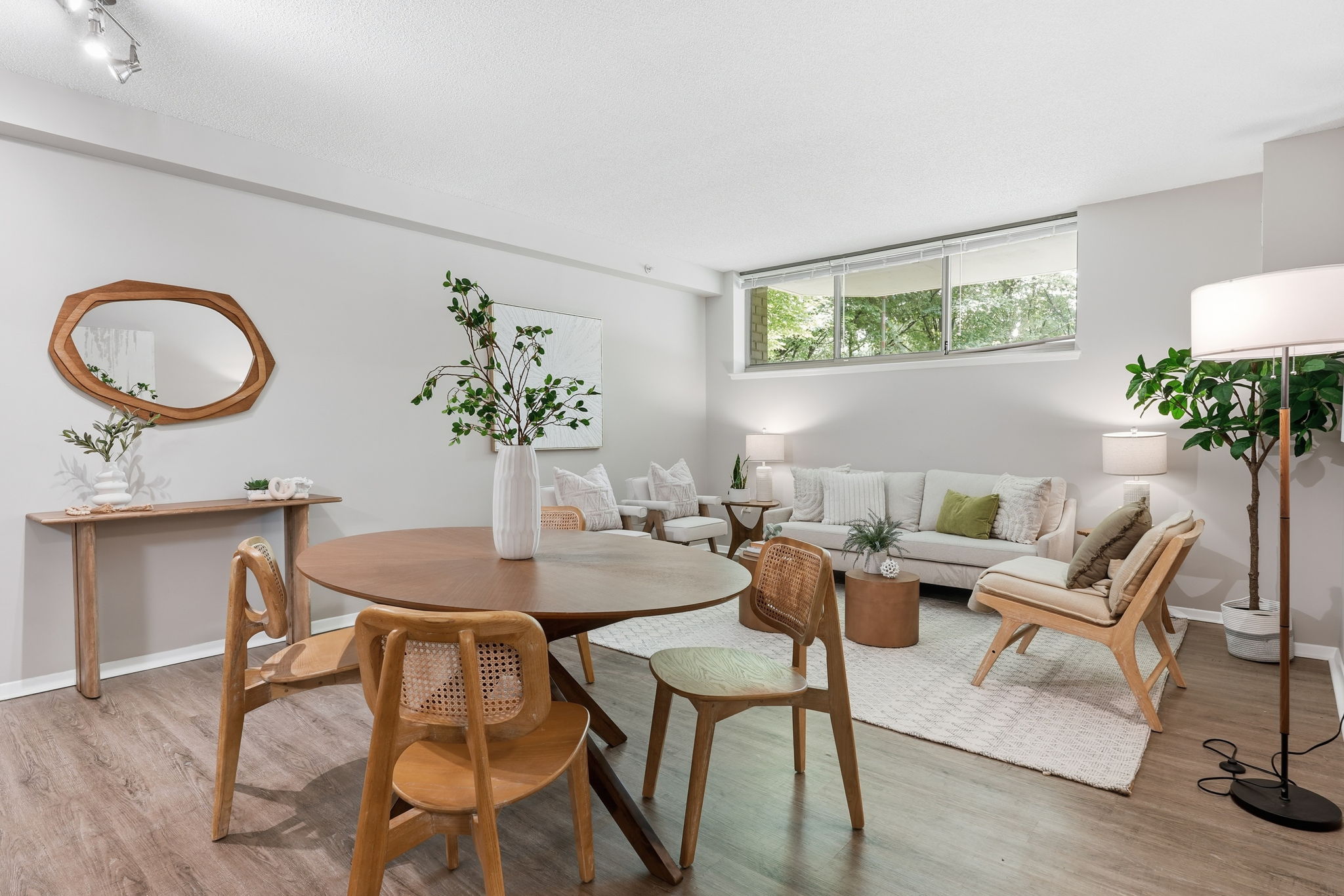Open Concept Living & Dining Room
