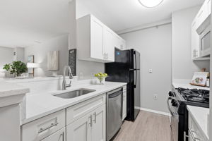 Renovated Kitchen with Stainless Steel Appliances