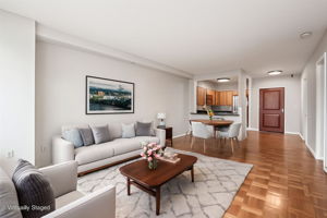 Living & Dining Room Reverse (Virtually Staged)