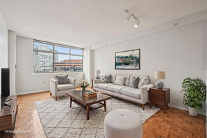 Open Concept Living & Dining Room (Virtually Staged)