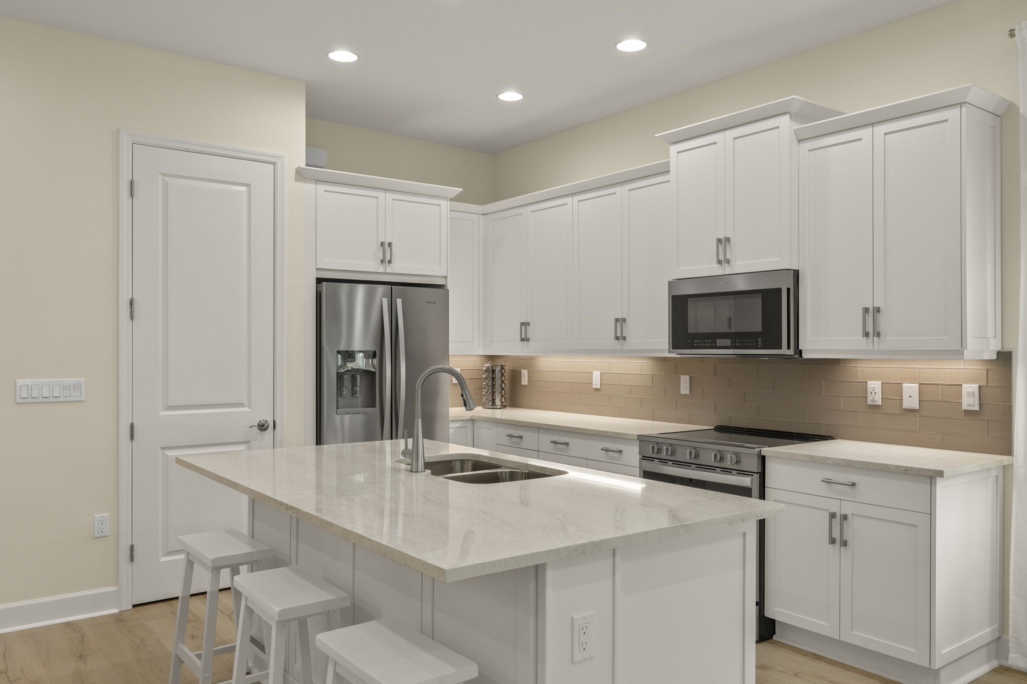 Kitchen with walk-in panty