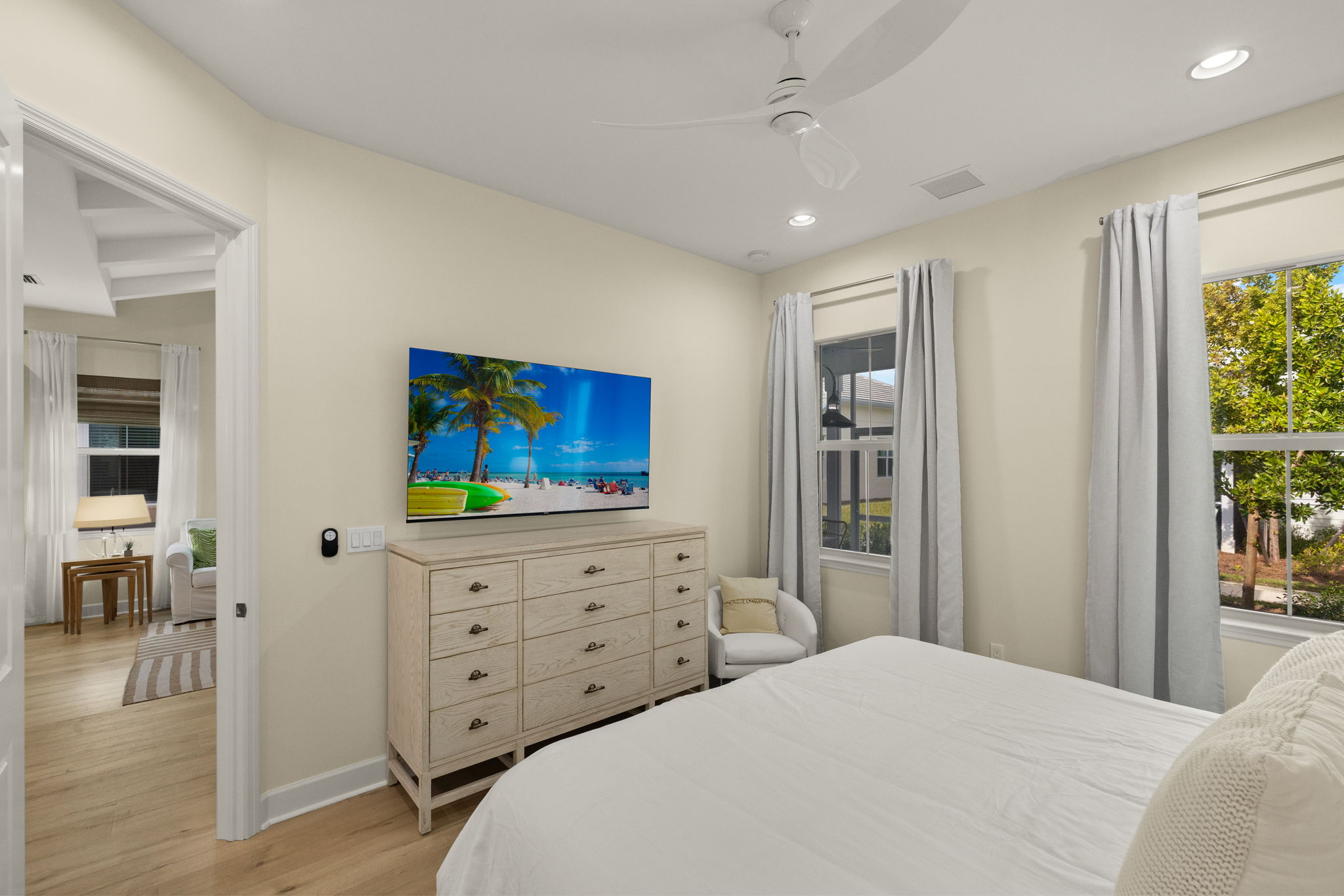 Primary Bedroom view looking out to living room