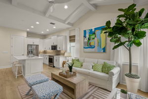 View from entrance looking towards kitchen