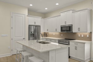 Kitchen with walk-in panty