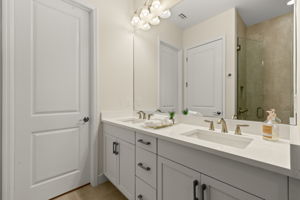 Primary Bathroom with dual sinks