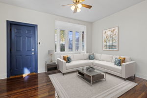 virtually staged living room