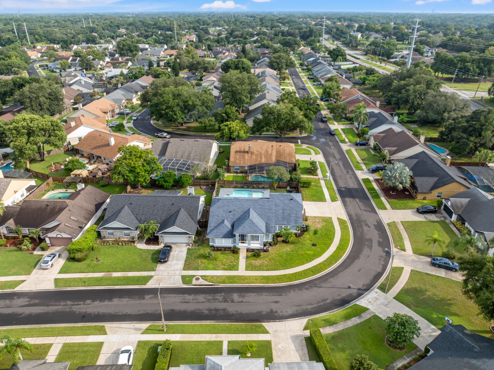 High Front Aerial View