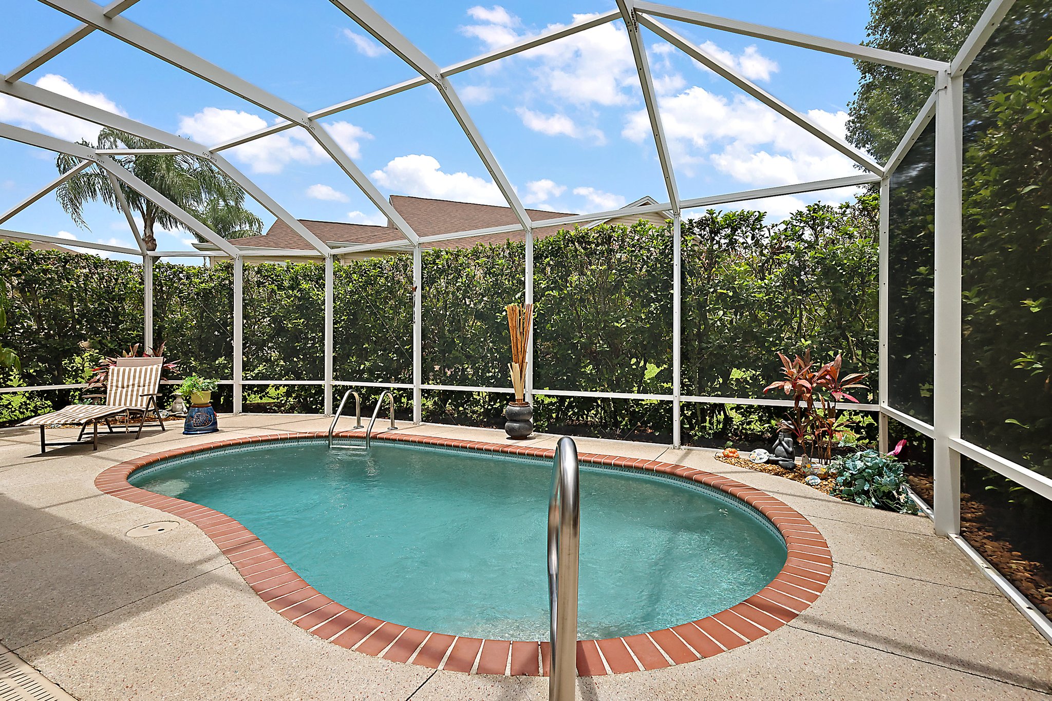 Swimming Pool with Privacy Hedging