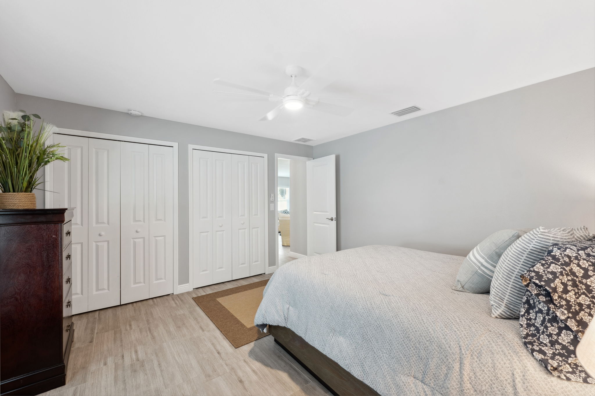 Unit F master bedroom