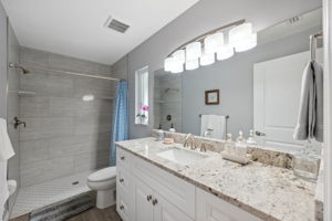 Unit F master bathroom