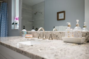 Unit F master bathroom
