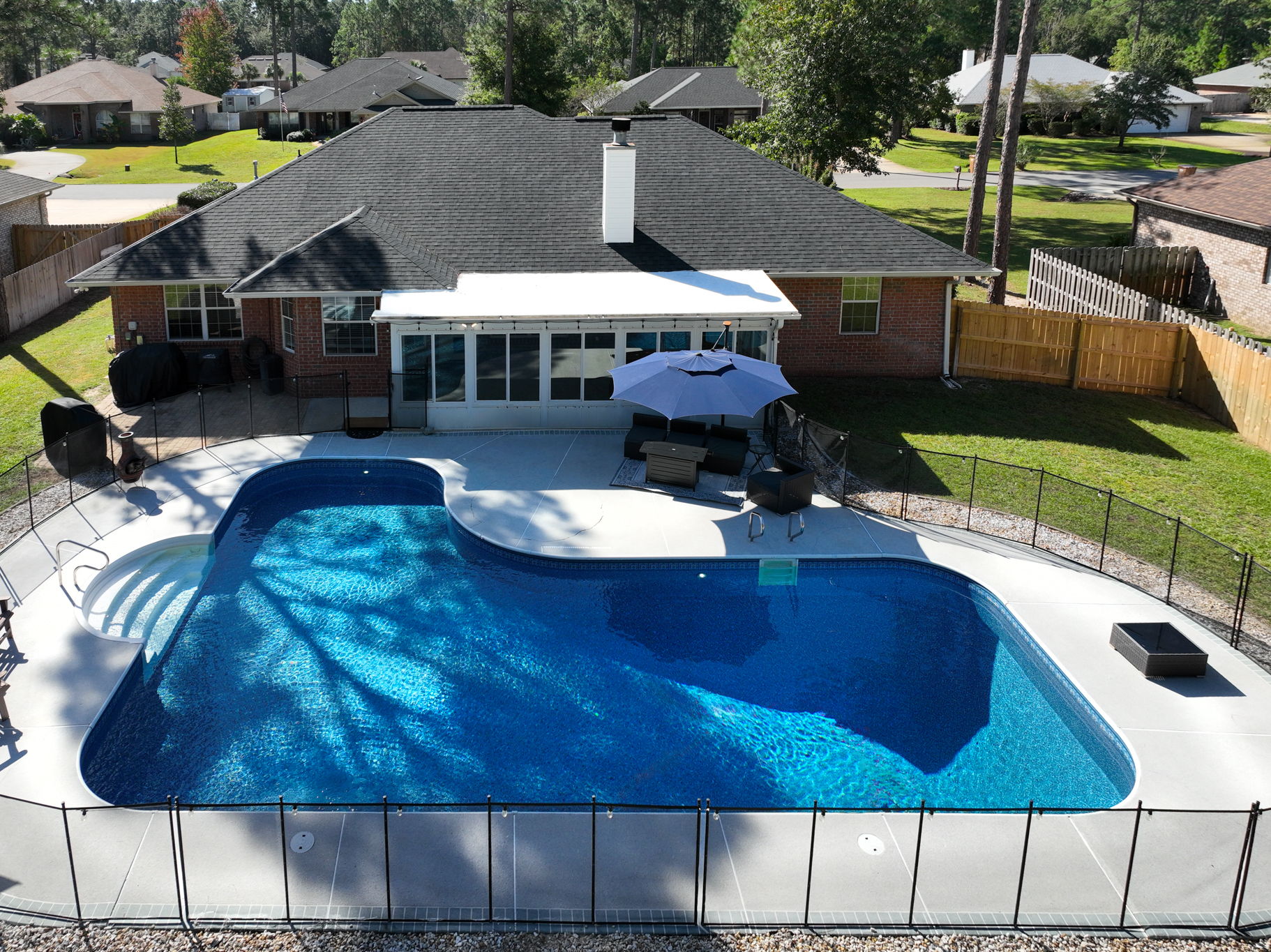 Aerial Image of Pool Area