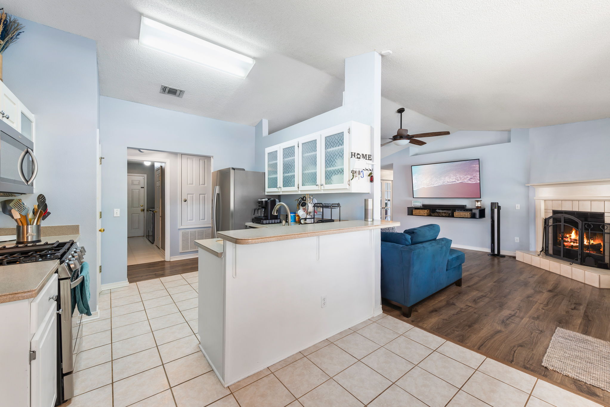 Kitchen and Living Room