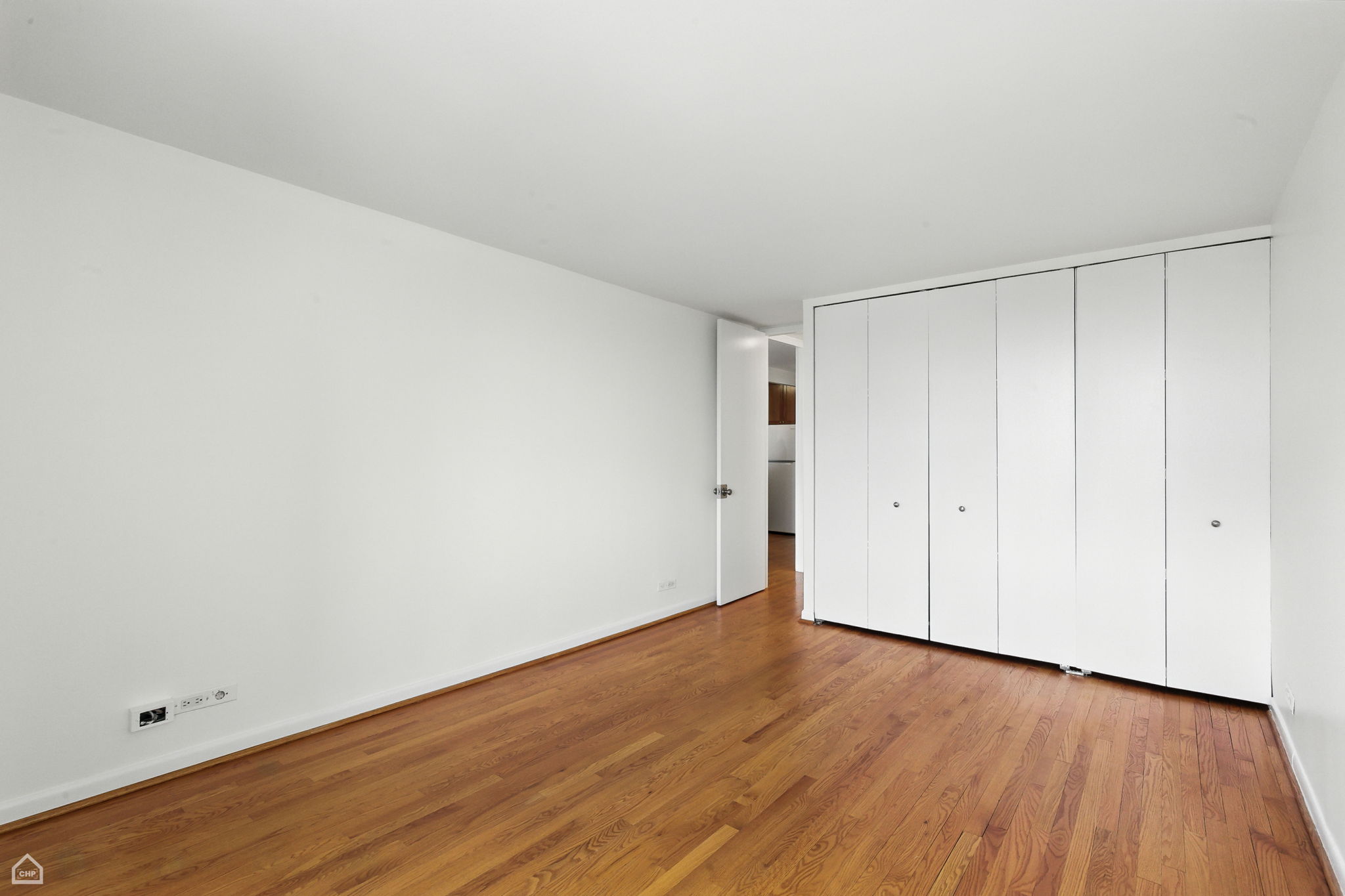 Hardwood floors and large closet