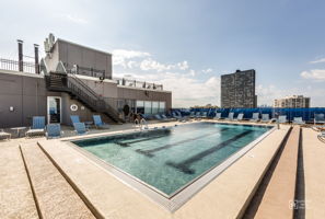 Rooftop pool and sun deck
