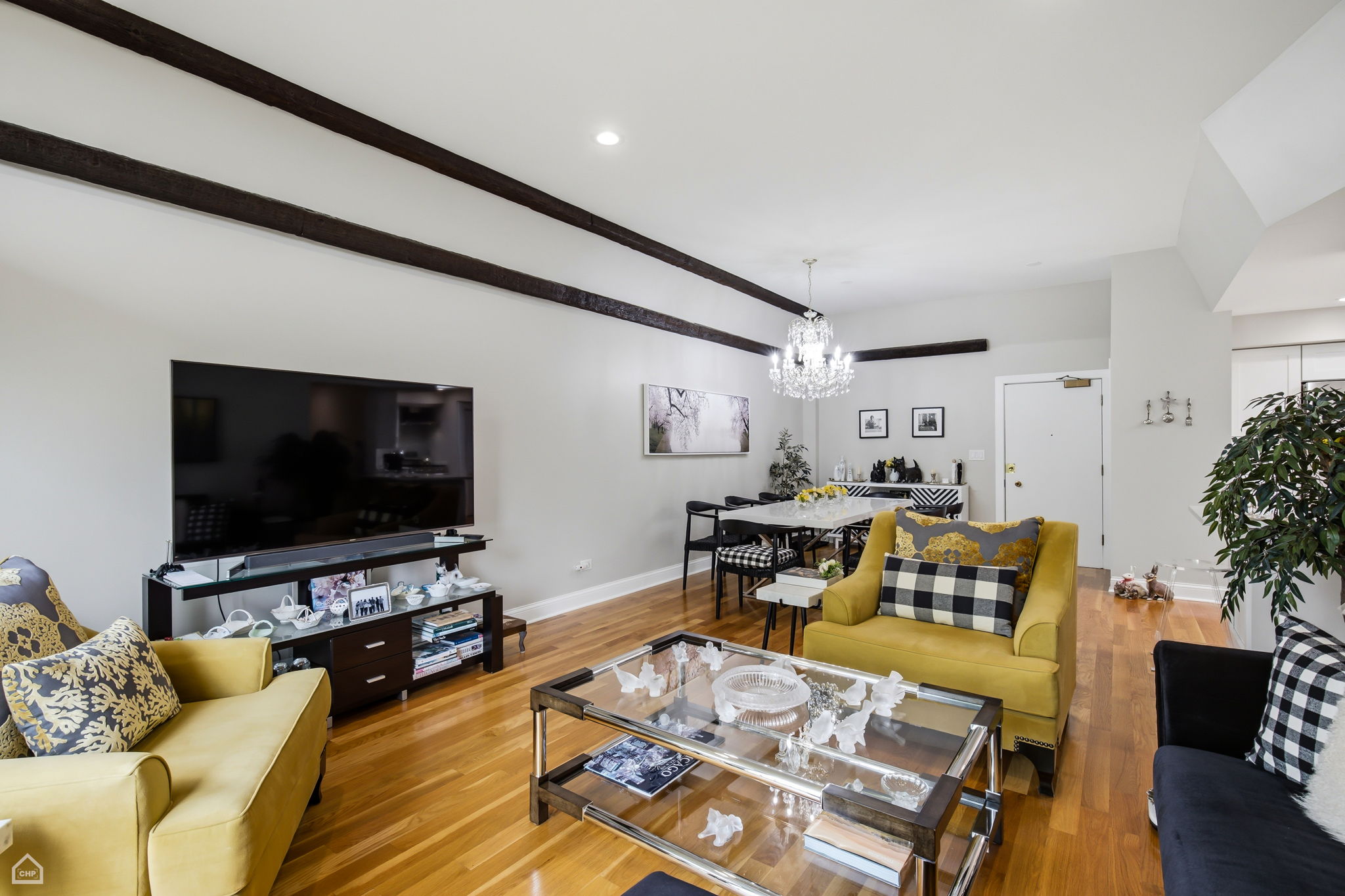 Natural hardwood floors throughout