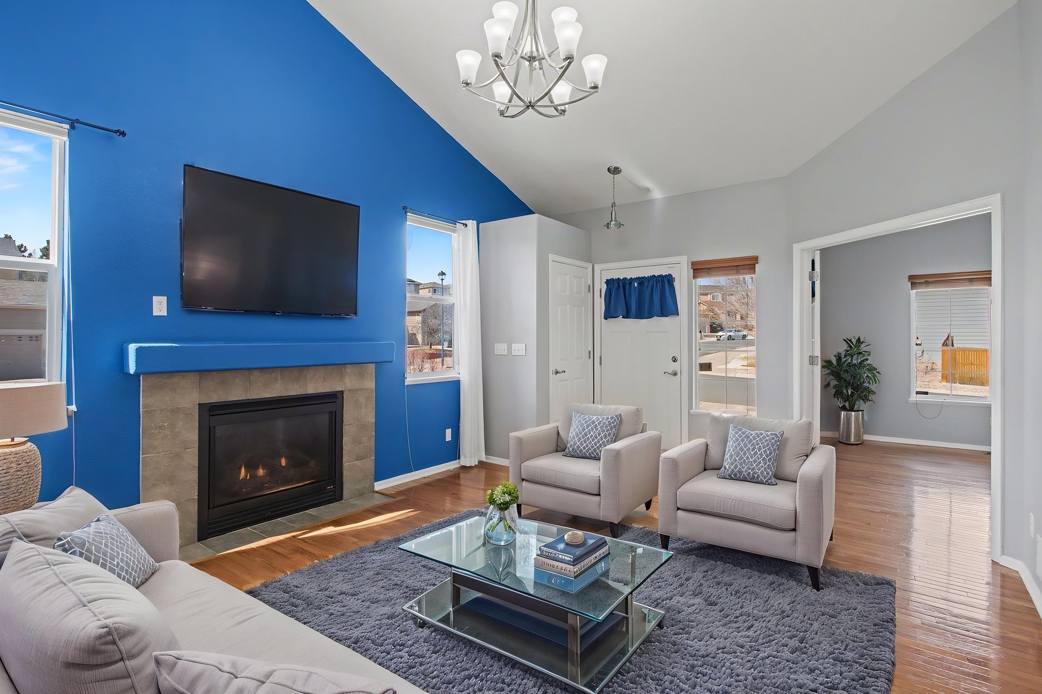 Living Room Virtual Staging