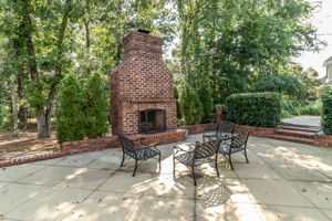 Back Courtyard W/ Fireplace