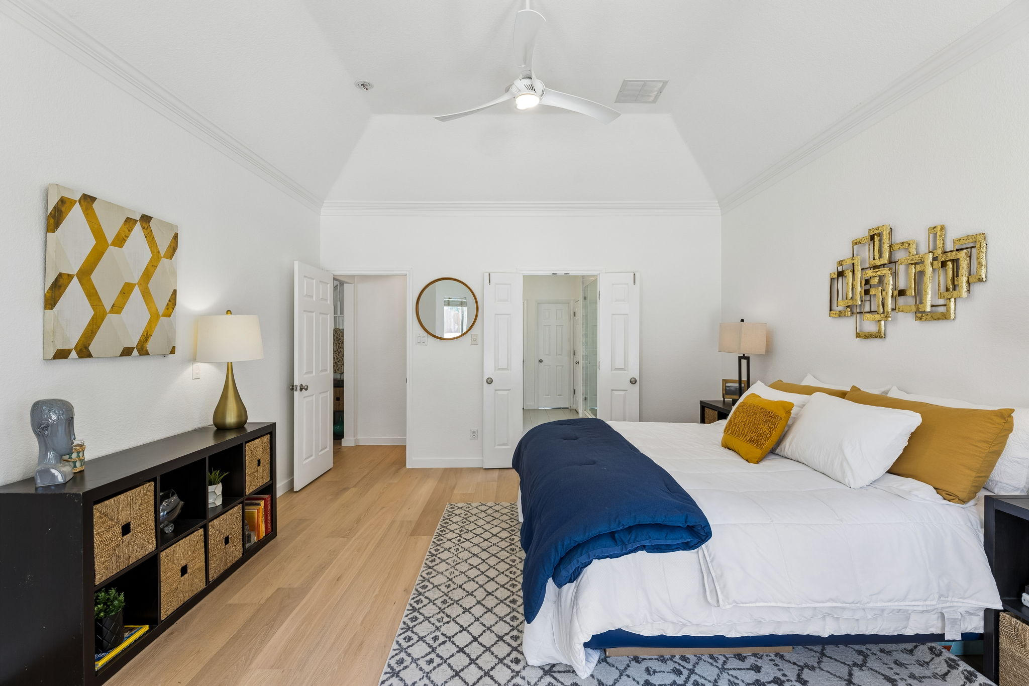 Spacious Master Bedroom with Vaulted Ceiling