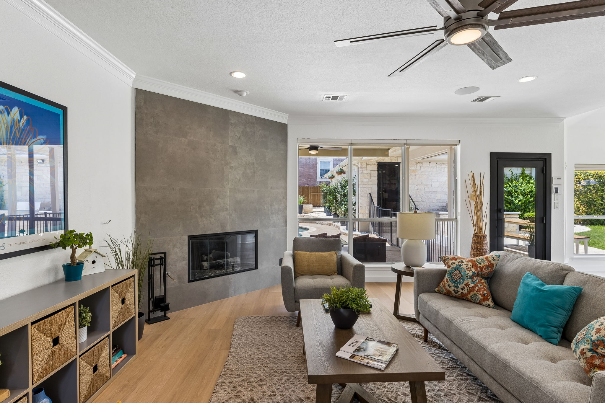 Upgraded Fireplace Surround