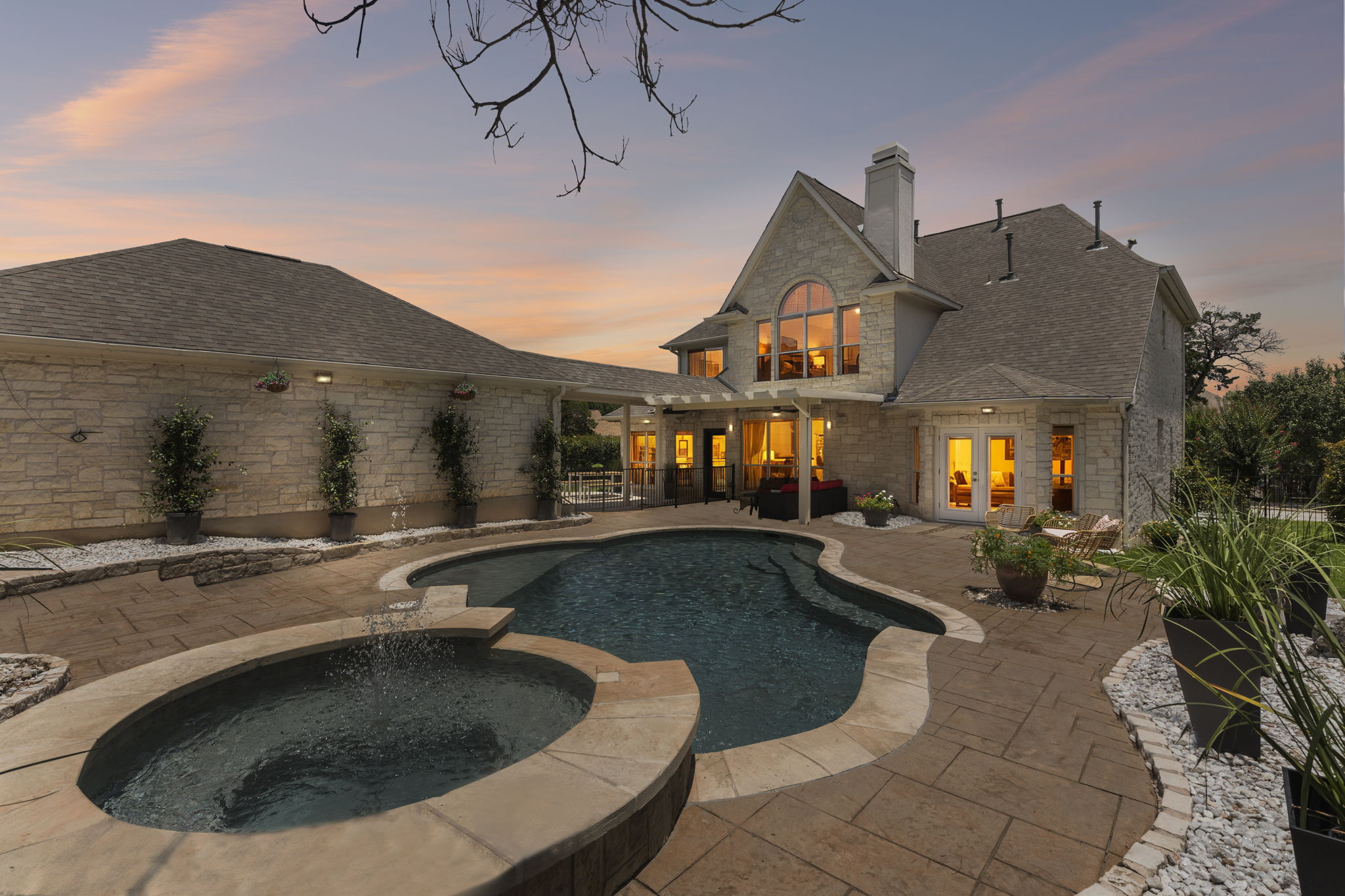Twilight over the Pool