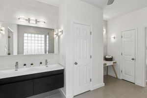 Dual Vanity and Makeup Space
