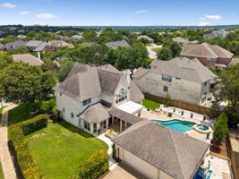 A secluded, hedge-lined private recreation lawn