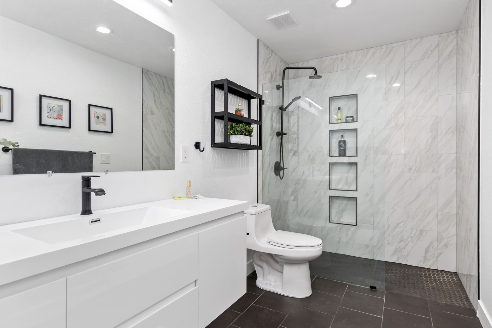 Remodeled primary bathroom