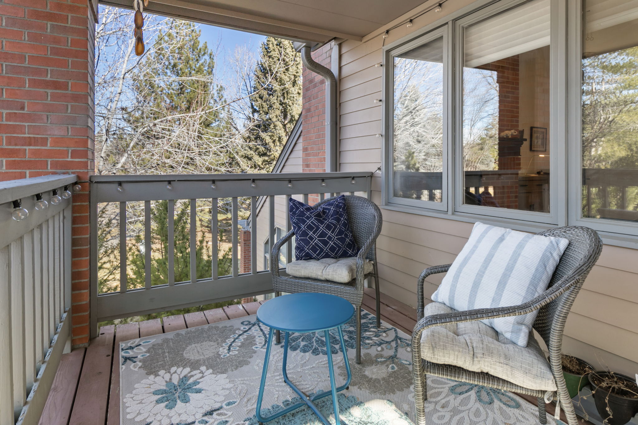 Spacious balcony