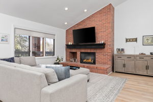 Vaulted ceilings  and large windows