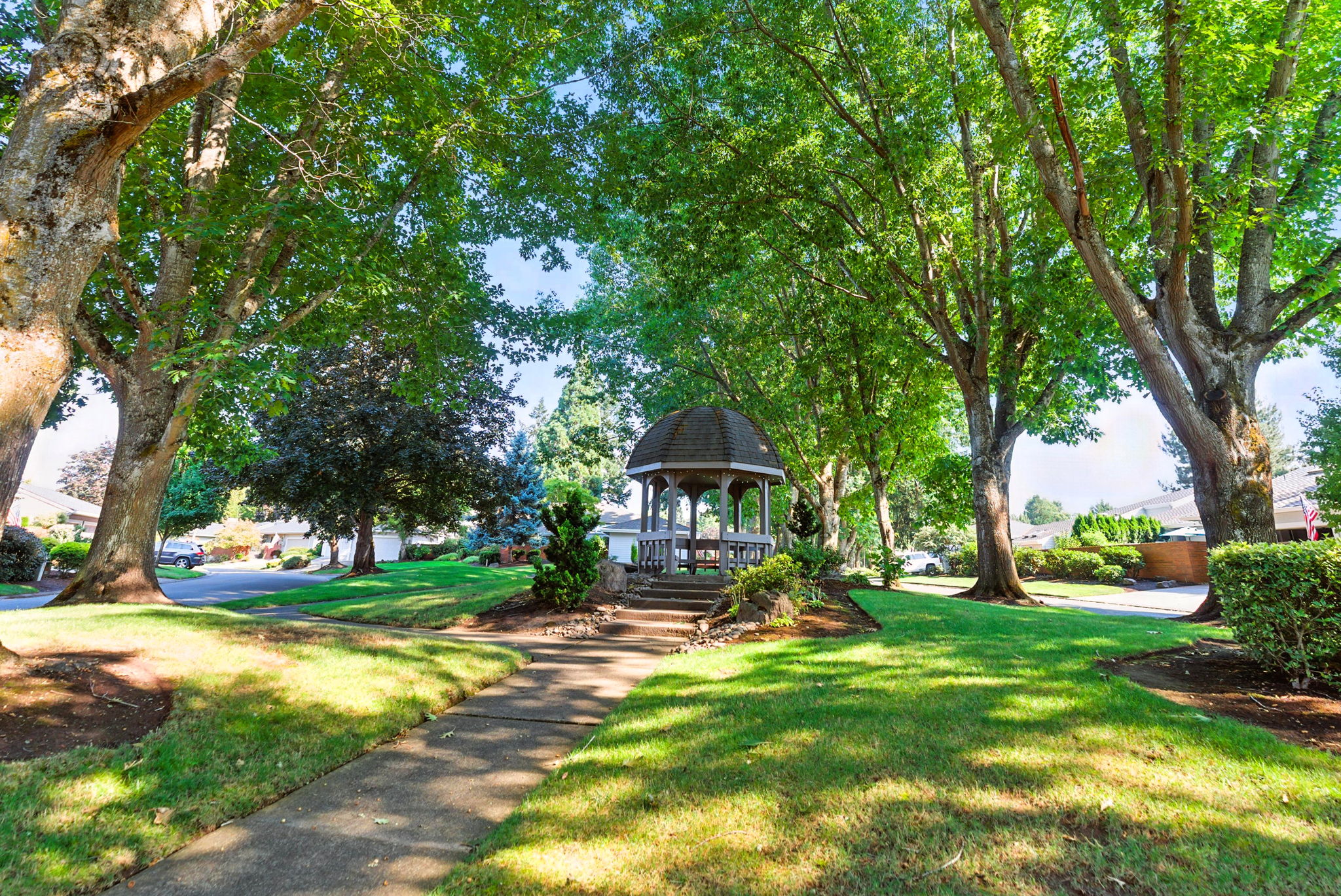 Community Gazebo and picnic bench