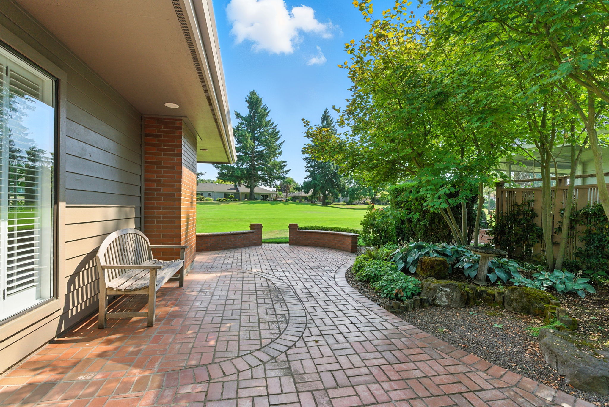 Side Patio with Golf Course View
