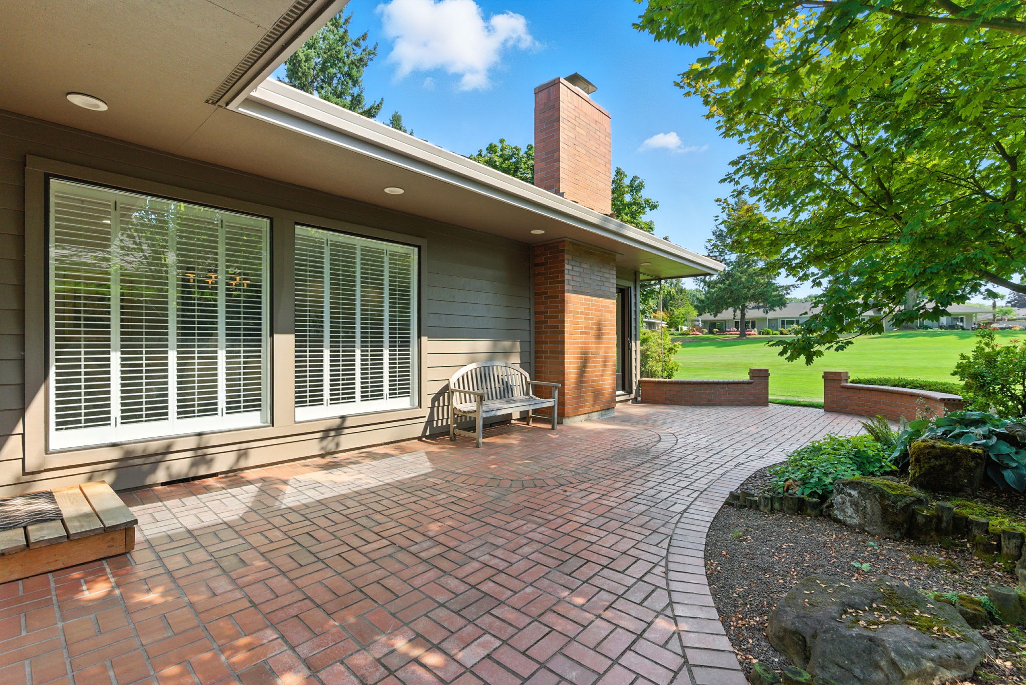 Side Patio with Golf Course View