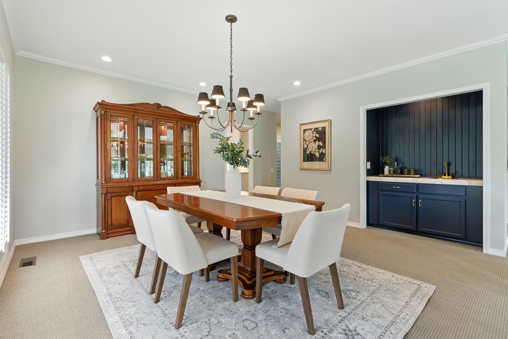 Dining Room with Wet Bar