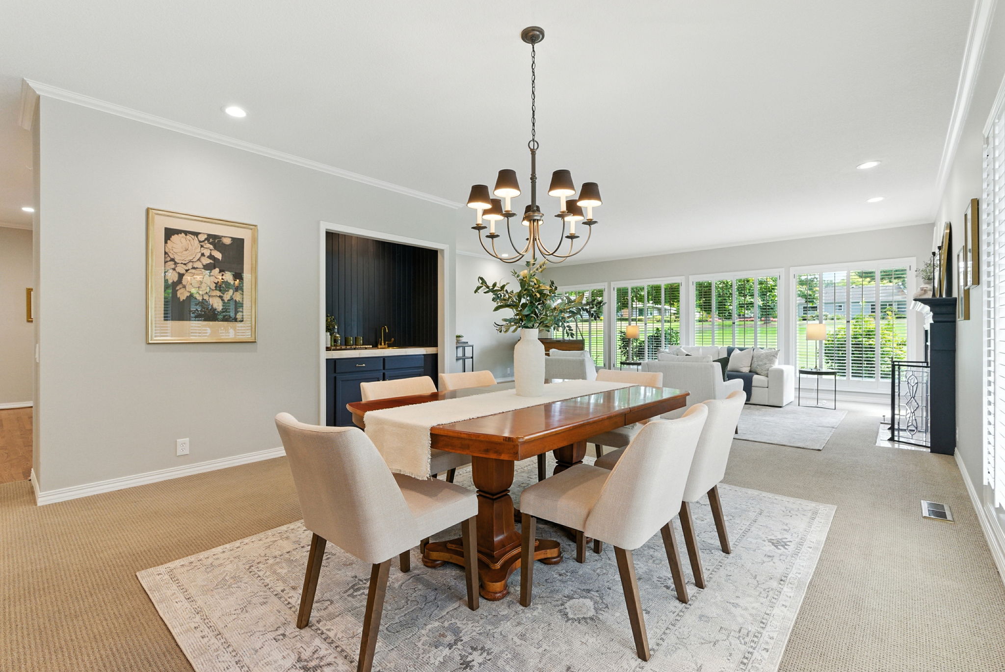 Dining Room with Wet Bar