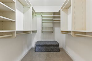 Primary Bedroom Closet With Organizers