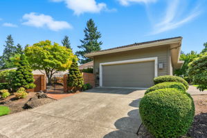 Attached Garage with Golf Cart garage