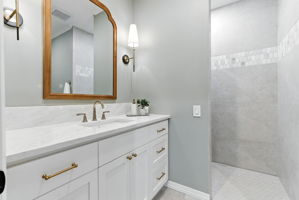 Bedroom 2 Bathroom; Single Sink with extra counter space