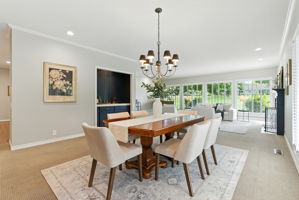 Dining Room with Wet Bar