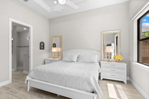Tall ceilings and tray ceiling detail