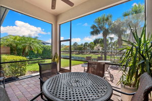 Covered screened in lanai