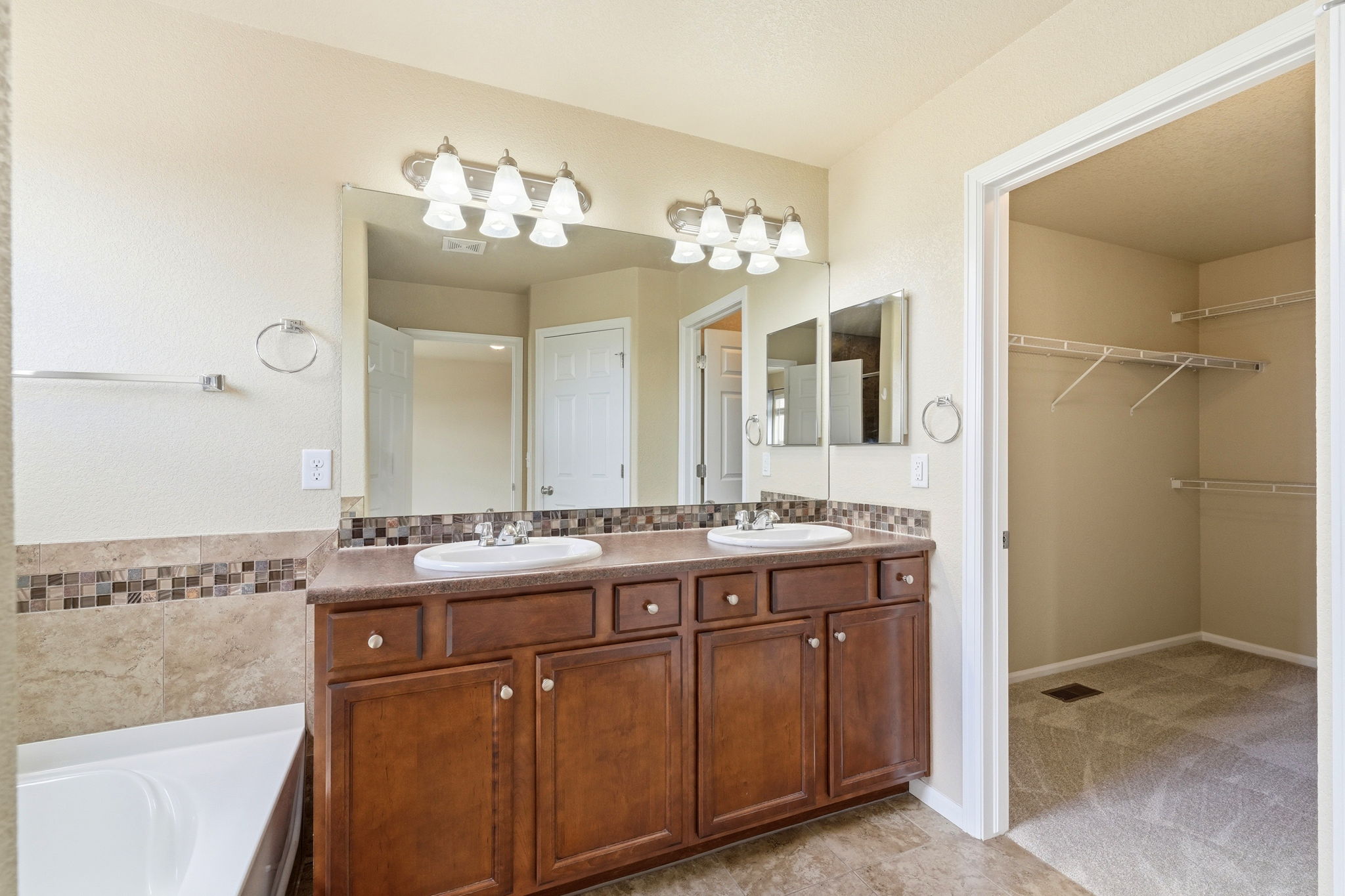 Primary Bathroom with Dual Vanity