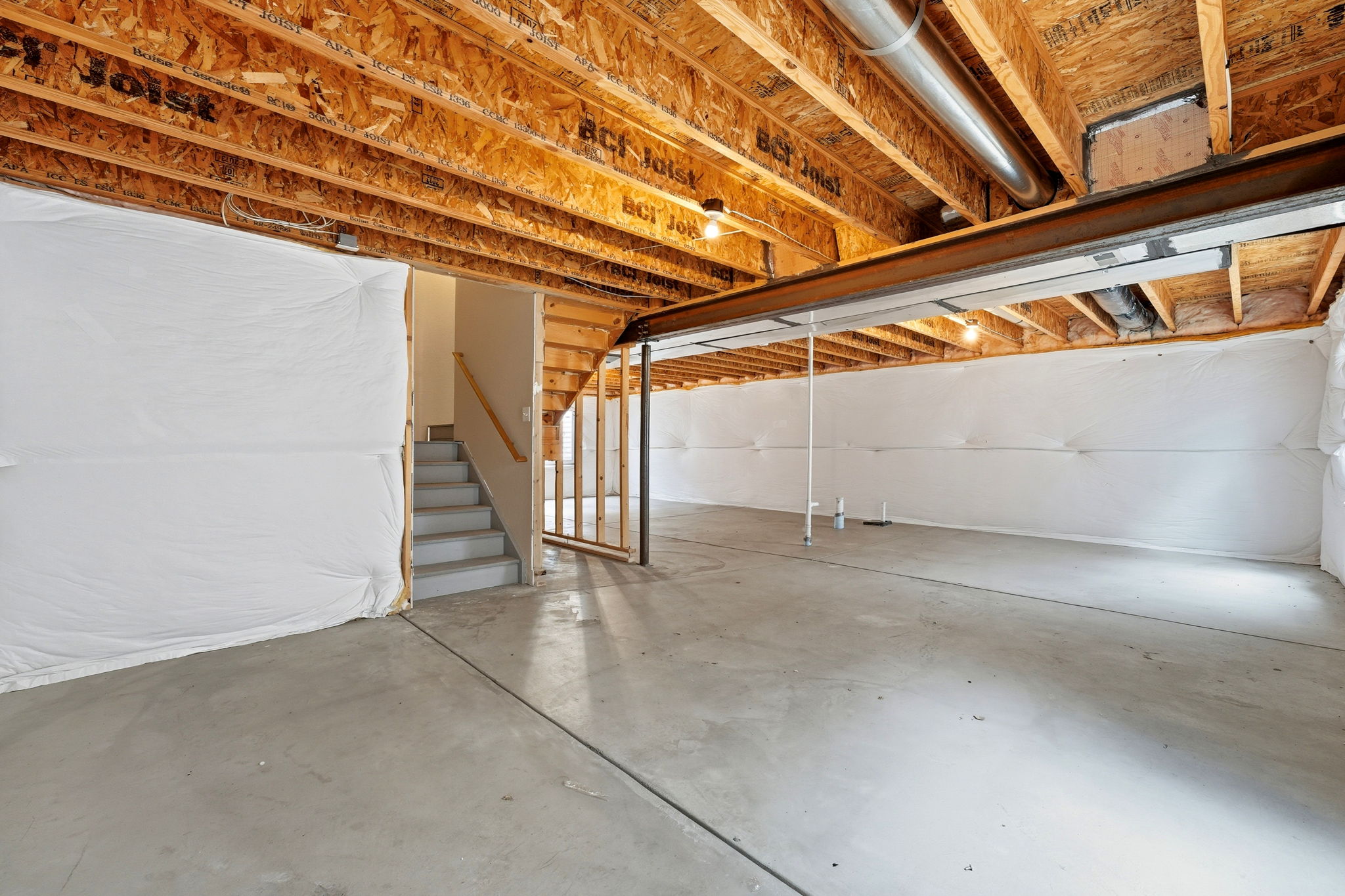 Unfinished Basement - Possible 5th Bedroom, Bath and Rec Area