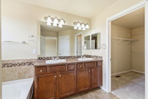 Primary Bathroom with Dual Vanity