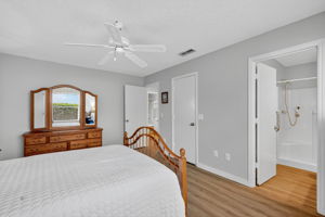 Primary Bedroom and Bathroom