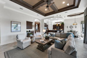 Living Room/Custom Ceiling Details