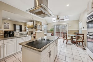 Main kitchen with center island