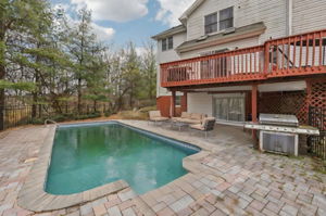 Inground pool with paver patio