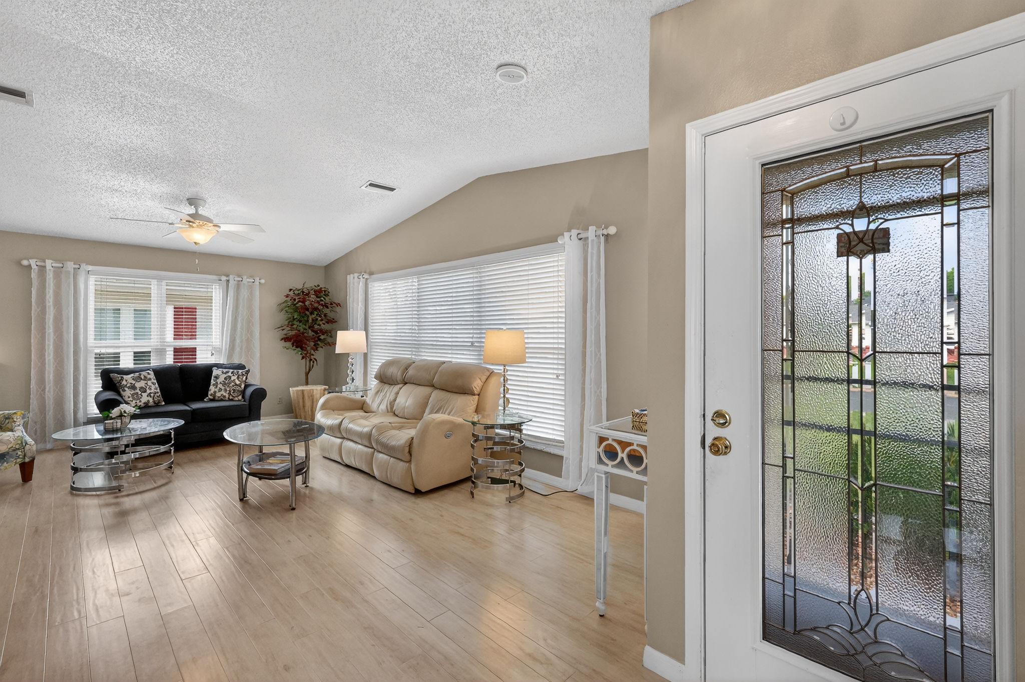 Front Entry and Living Room